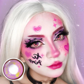 Lentilles de contact correctrices violettes pour cosplay